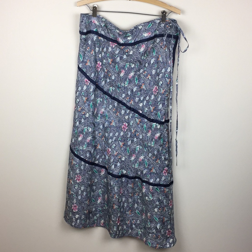 Kablan - Floral Silk Maxi Skirt